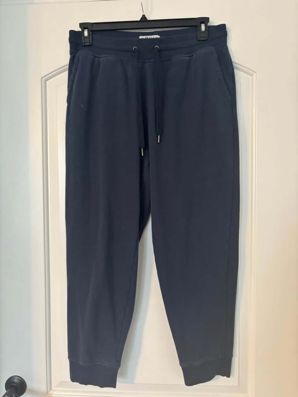 Orvis Classic Collection Men's Luxe Fleece Lined Joggers Navy Blue Sweatpants Si